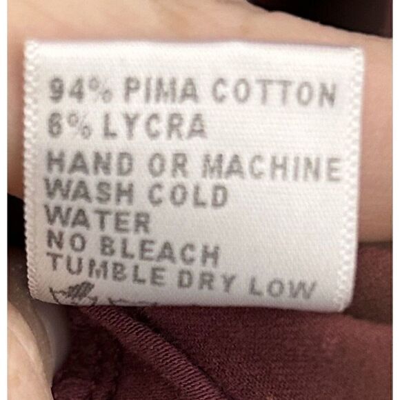 JAMES PERSE Womens Brushed Cotton Collared Split V Neck 3/4 Sleeve Tunic Dress 1 - Picture 3 of 4